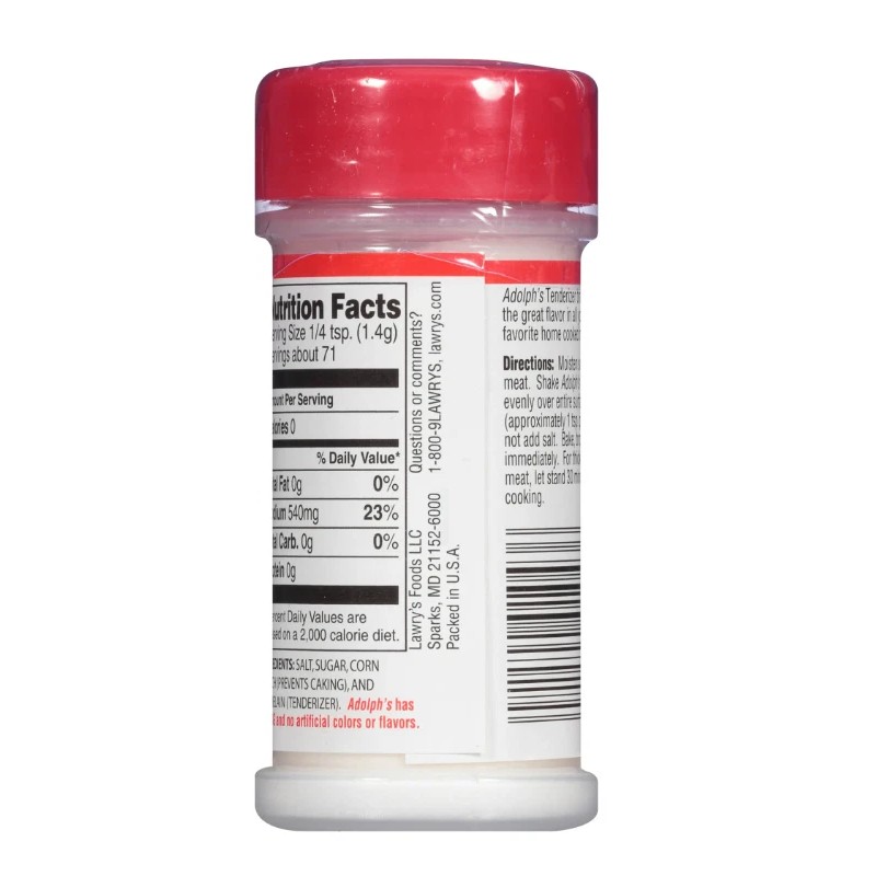 Adolph's Original Unseasoned Tenderizer 3.5 oz x 2 Bottles