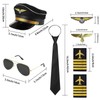 SHIQUAN Pilot Captain Costume Accessories, Pilot Set Captain Fancy Dress