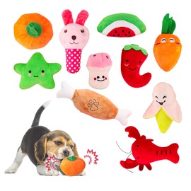 Glaublieb 10 PCS Squeak Toys for Dog, Cute Soft Interactive Plush Dog Toys for Small and Medium Dogs to Alleviate Boredom, Up to 12 kg (10pcs)