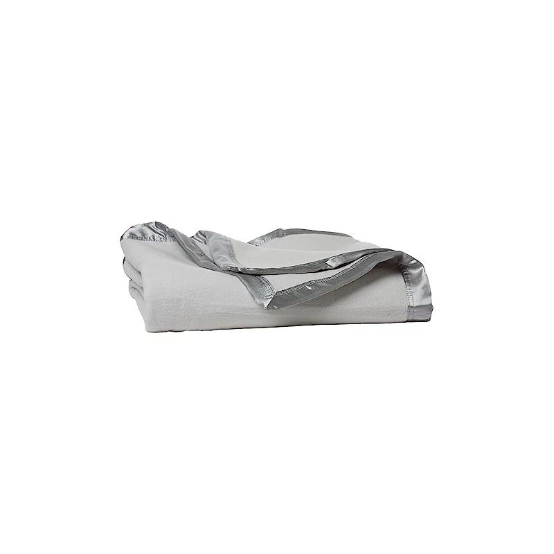Sweet Dreams Bassinet Cotton Fleece Blanket, Grey