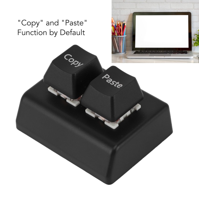 Programmable Keypad 2 Keys Copy Paste Red Switch USB C