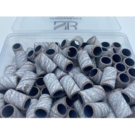 Spontaneous Beauty 100 PCS Premium Sanding Band + 2 Free Mandrel (Fine - 240 Grit, Zebra)