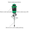 RESTMO Gear Drive Sprinkler with Metal T-Spike Base,Green
