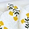 Cythasily Floral Embroidered Decorative Throw Pillow Covers 18"x 18" Set