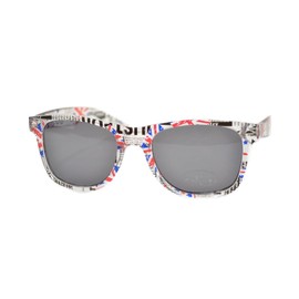 Unisex Union Jack Sunglasses Adults Classic Style Wayfers Sunglasses Great British Flag Sunglasses Classic Great Britain Sunglasses Shades Mens Womens Sunglasses (Black Lens Sunglasses)
