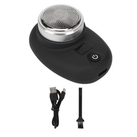 Electric Beard Trimmer Cordless Mini USB Rechargeable LED Display Waterproof Beard Clipper for Men Matte Black