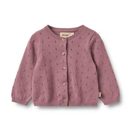 Wheat Maia GOTS Certified Organic Cotton Cardigan for Girls, 1308 Lavender Dawn