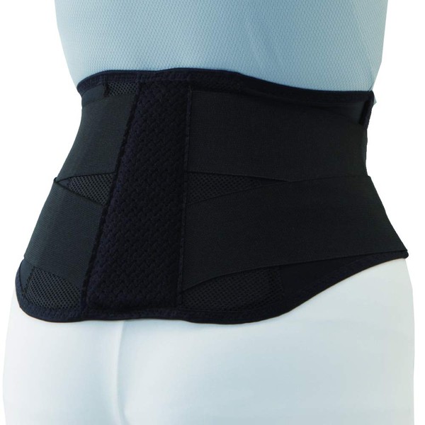 Bonbone Waist Corset Athletic Back Belt Black M (Intestinal circumference 26.8 inches (68 cm)~ 33.5 inches (85 cm)~