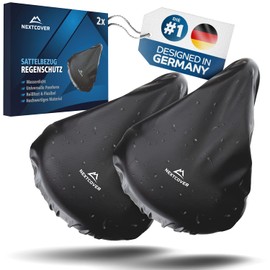 NEXTCOVER® Universal Bicycle Saddle Cover Set of 2 I 100% Waterproof I Rain Cover I Bicycle Saddle Cover Saddle Cover Bicycle Seat I Saddle Cover I Saddle Cover I Saddle Protector Waterproof Bicycle