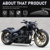 goodfitment M8 M10 Black Motorcycle Mirrors,2Pcs Universal Water Drop Shape