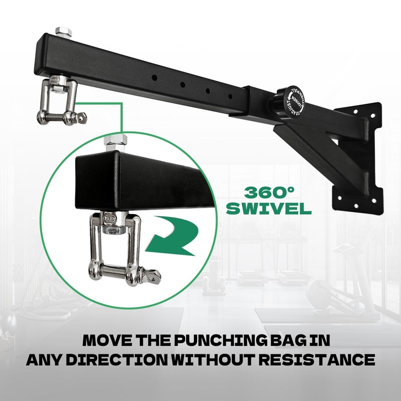 LTSEAME Heavy Duty Punching Bag Hanger, Wall Mounted Punching Bag