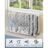 Winter Forest Indoor Air Conditioner Cover for Window Units, Shabby