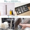 Tomorotec Roll Up Dish Drying Rack Over The Sink Grey