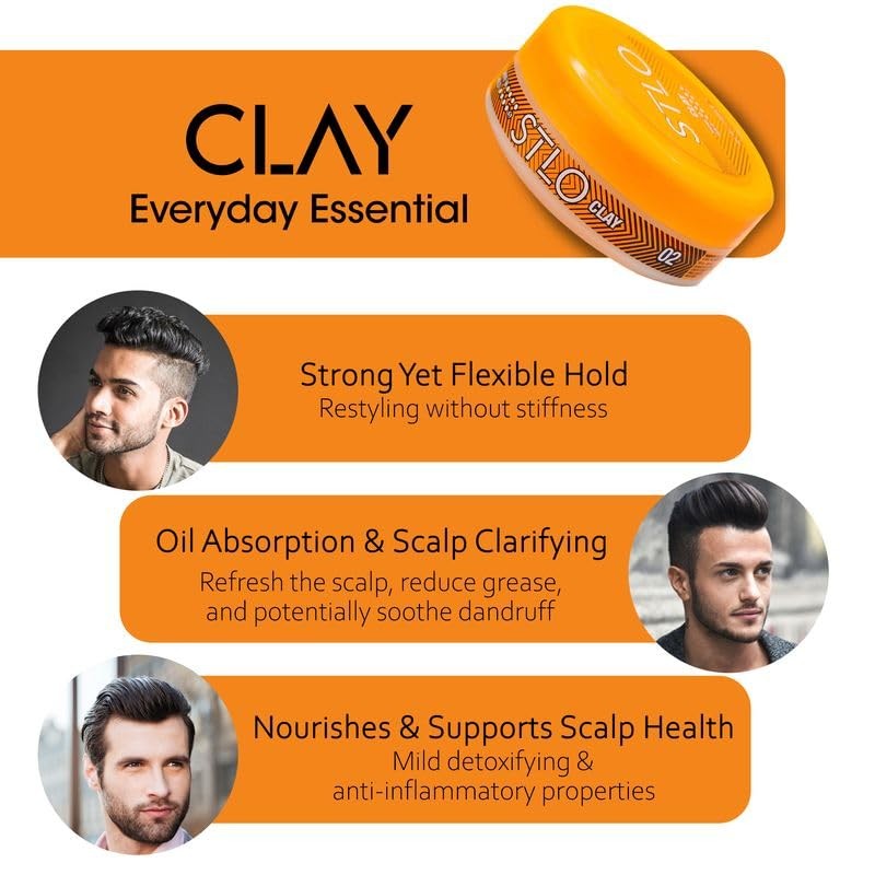 STLO Clay Everyday Essential - Strong Hold Matte Finish Hair