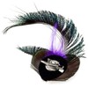 RUNHENG Handmade Feather Peacock Hair Clip