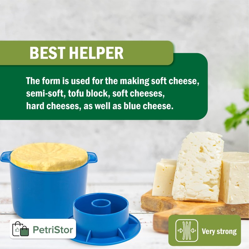 Cheese Mold with a Follower – Cheese Making Kit –