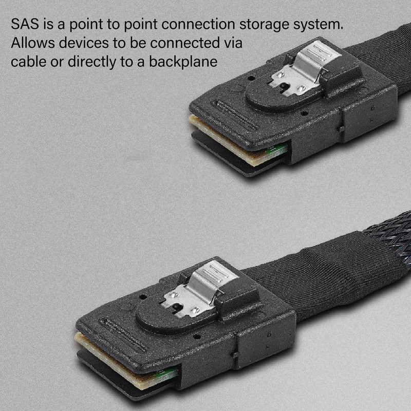 Mini SAS SFF 8087 Cable Dual Straight Head Computer Server