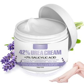 Grospe Crema de urea 42% + 2% ácido salicílico, aroma a lavanda, hidrata profundamente, crema de pies de urea para el cuidado de los pies, talón agrie