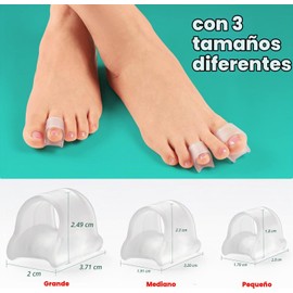 WADY Corrector de Dedos de Martillo, 6 Pares Separadores de Dedos de los Pies, Férulas de Dedos,Alisadores de Dedos de Gel Suave Protectores de Gel para Dedos de Los ​Pies ​Separador de Dedos de Maíz (Large)