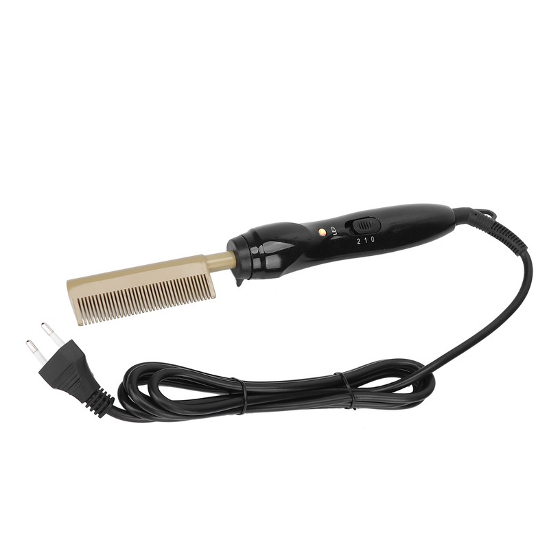 Electric Hot Comb Multifunctional Temperature Adjustable Hair Straightener Comb Styling