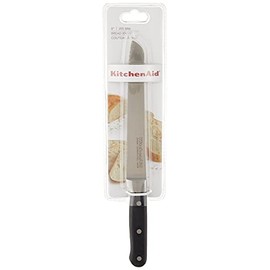 KitchenAid KKFTR8BROB Classic Forged Series Triple Rivet Serrated Bread Knife, Onyx Black, 8"