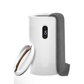 Luxury Towel Warmer, Digital Display, High Capacity Design, White