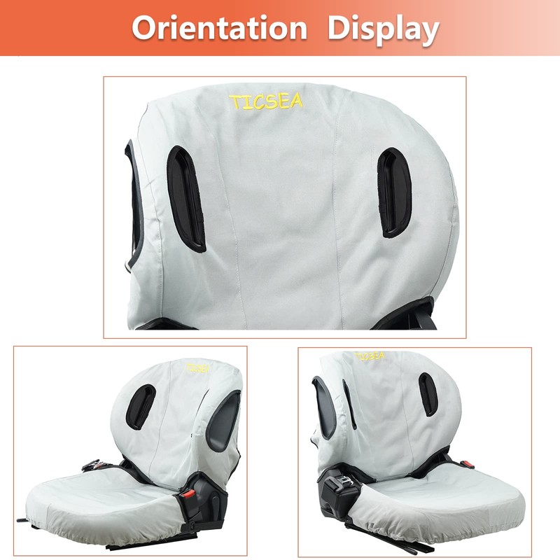 TICSEA Forklift Tractor Seat Cover, 600D Oxford Cloth Weatherproof Durable