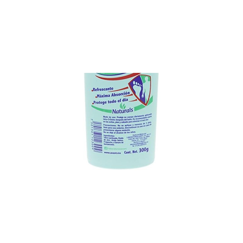 Odolex Naturals Deodorizing Powder 300g - Talco Desodorante Natural (Pack