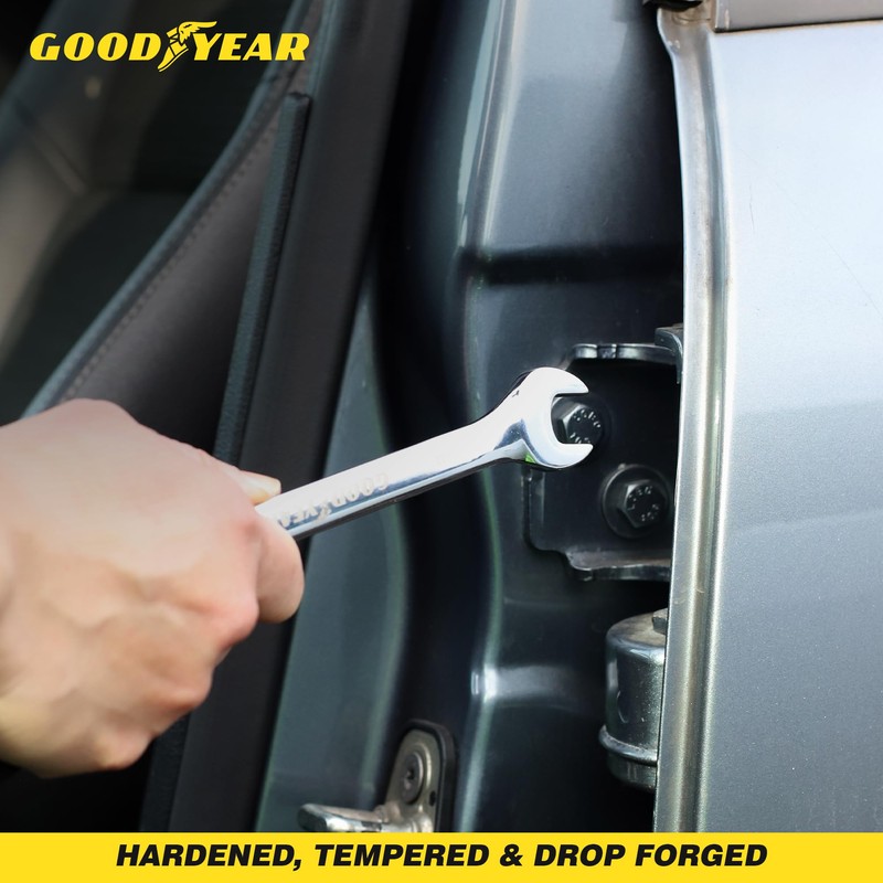 Goodyear 15mm Spanner- Chrome Vanadium Steel| Precision Engineered for Tightening