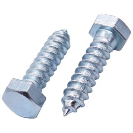 SKIR'CO (20 pcs) DIN 571 Zinc Plated Steel Hexagon Head Wood Screws M12 x 40 mm, Coach Screws, Hex Screw, Lag Bolts