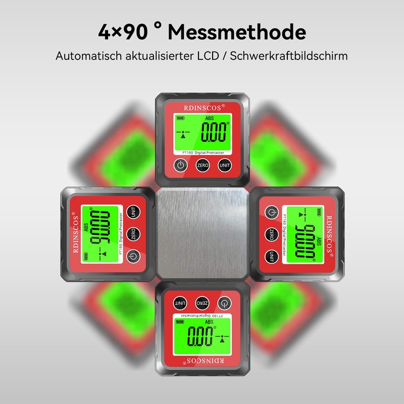 Digital LCD Protractor Inclinometer Spirit Level Inclinometer Magnetic Base Angle