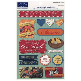 Cardstock Stickers-Adoption Day