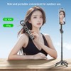 YXYaoZhengYiGeYi 4-in-1 Multi-Functional 360° Rotating Mini Magnetic Portable Selfie Stick,