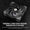 Thermaltake ToughFan 12 High Static Pressure 2000 PWM, Metal-Reinforced Motor
