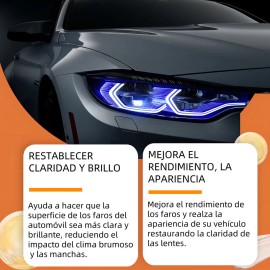 Crema Restauradora Para Faros Auto Moto Limpieza 60g Aliento Del Viento