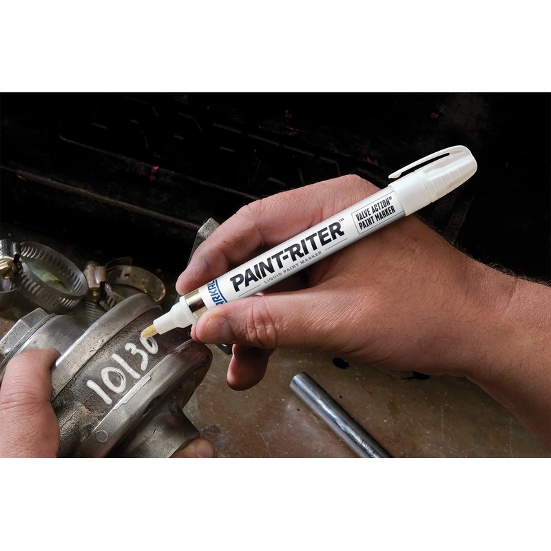 LACO Markal 96821 VALVE ACTION Industrial Marker, Yellow,