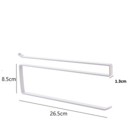 HIGHROCK Kitchen Paper Towel Roll Holder, Paper Roll Holder, Cabinet Paper Towel Racks, No Drilling Paper Holder for Kitchen Bathroom (White)