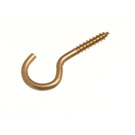 No.10 5mm x 60mm EB Steel Screw In Hook (Pack of 10)