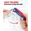WORKPRO Folding Utility Knife, Quick-Change Box Cutter, Blade Storage in