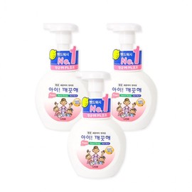 Ai Kkaekkeuthae Baby Foam Hand Wash (250ml Container) - Lemon Scent, 3-Pack Hand Wash 5ea