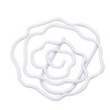 100pcs Rose Shape Paper Clips Increased Slip Resistance Lightweight Metallic