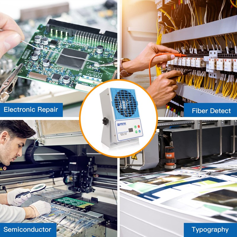 FEITA Ionizing Air Blower New Cleaning Type Electro-Static Eliminator Anti