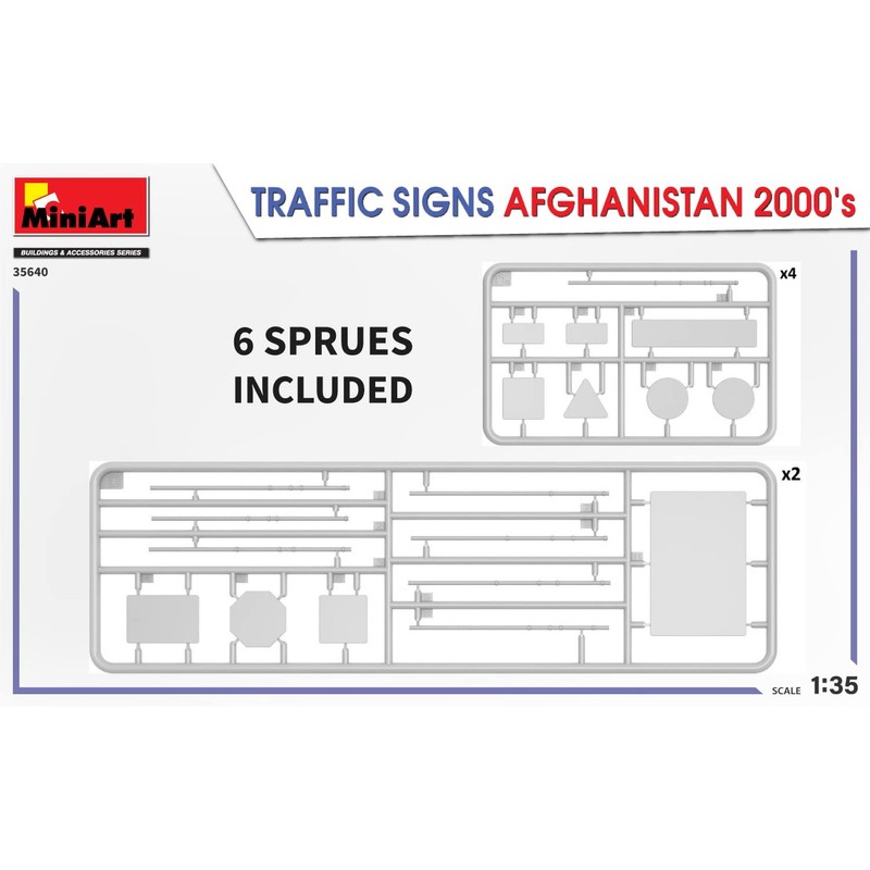 Mini Art MA35640 1/35 Afghanistan Traffic Sign Set 2000s Plastic