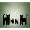 Flensted Cats Mobile, Stahl, schwarz, 30x34cm