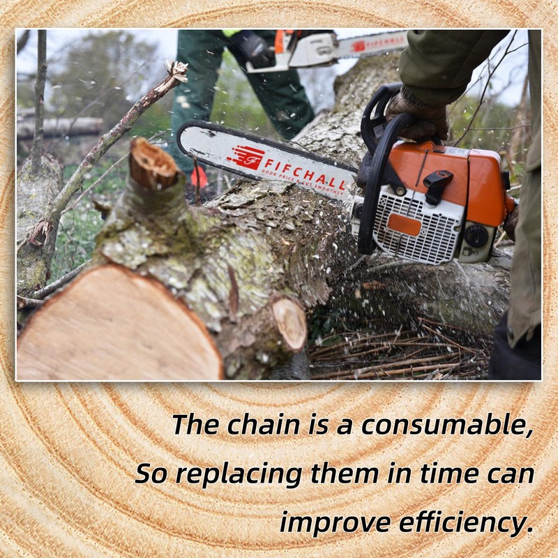 5 Pack 14 Inch Chainsaw Chain .043" Gauge 3/8" LP
