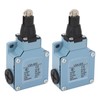 2Pcs Momentary Limit Switch Roller Plunger Micro Limit Travel Switch