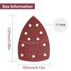 60PCS Sanding Sheets,11-Hole Mouse Sandpaper Sheets,Hook and Loop Mouse Sander