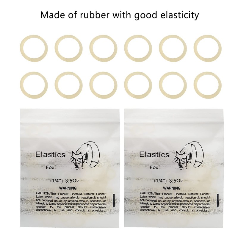 Orthodontic Elastics Bands, 2 Packs Dental Elastic Latex Rubber Bands,