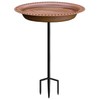 Garbuildman Extra-Large Freestanding Birdbaths Bowl, Detachable Decoration Spa with Metal