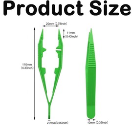 12 PCS Motor Skills Tweezers, Craft Tweezers, Tweezer, Tweezers for Crafting Beads Handmade DIY Crafts for Sorting & Counting, Toy Tweezers for Fine Motor Skills and Sensory Bins